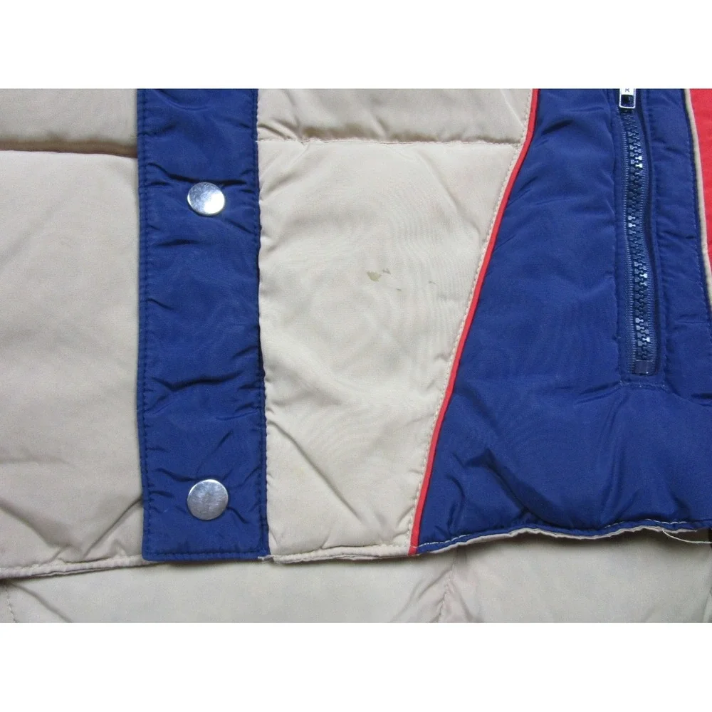 Vintage‎ 70s Skitique Down Puffer Vest Mens (M/L) Colorblock Retro Outdoor Ski